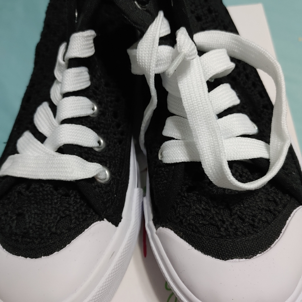 NIB/NWT BLACK LACE HIGH TOPS